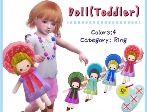 Doll for toddlers + poses at A-luckyday