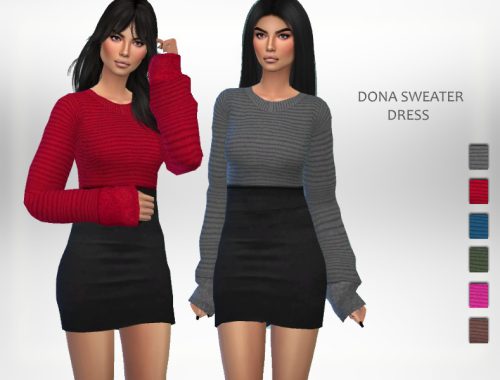 Dona Sweater Dress (Mesh Needed)