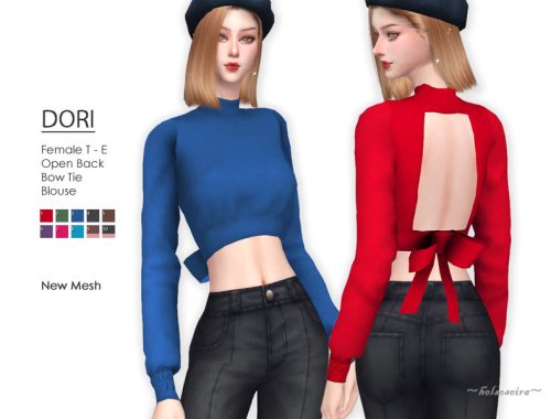 DORI - Bow Tie Blouse