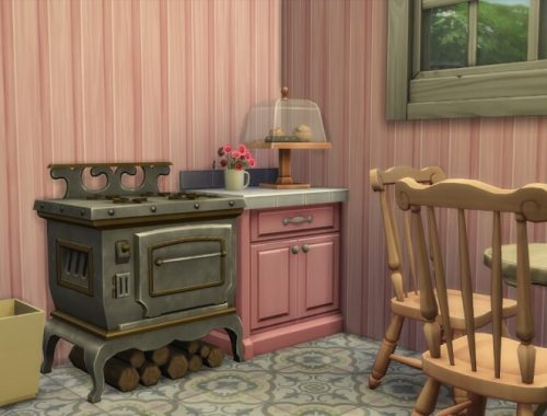 Dortheas little yellow house at KyriaT’s Sims 4 World