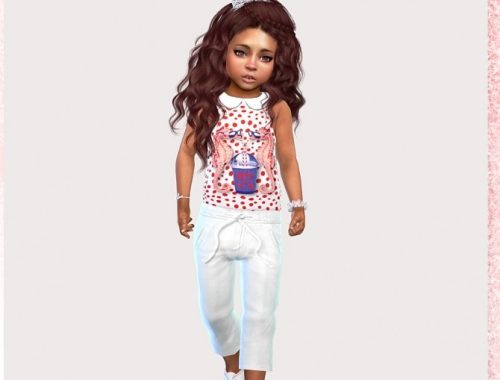 Dot Top, Shirt & Pants at Sims4-Boutique