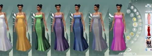 Double Diamond Dress Swatches by EmilitaRabbit at Mod The Sims