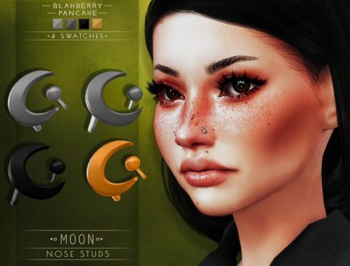 Double Hoop Nose Rings & Moon Nose Studs at Blahberry Pancake
