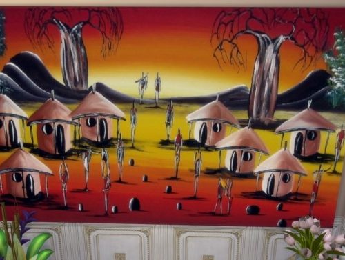 Dreams of Africa paintings at Paradoxx Sims