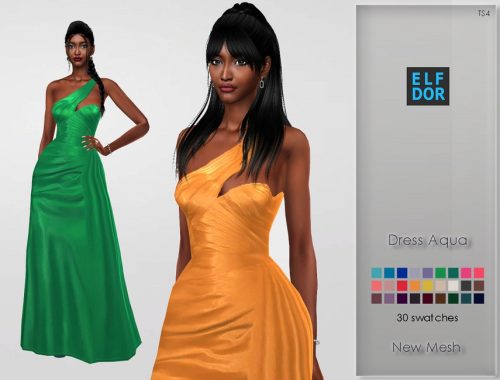 Dress Aqua