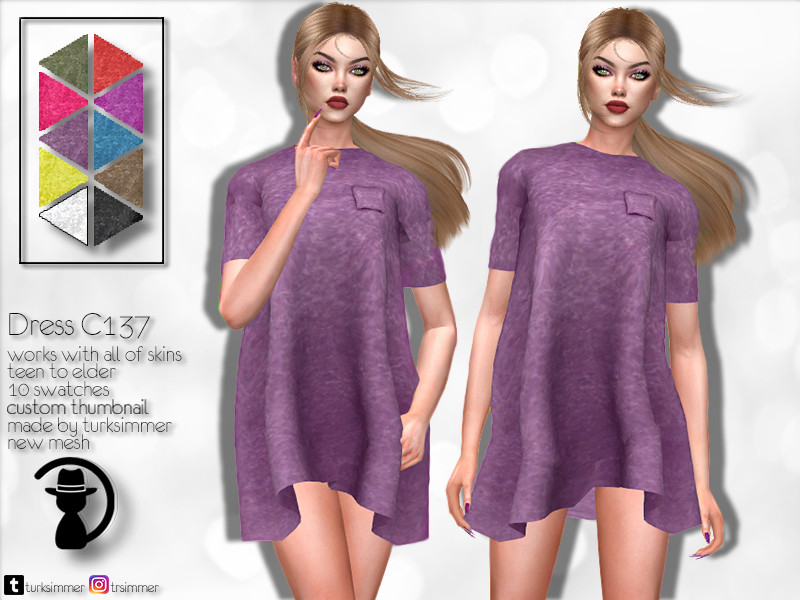 Dress C137 - The Sims 4 Catalog