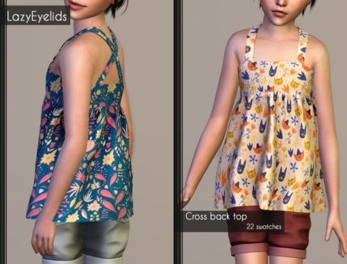 Dress & cross back top at LazyEyelids