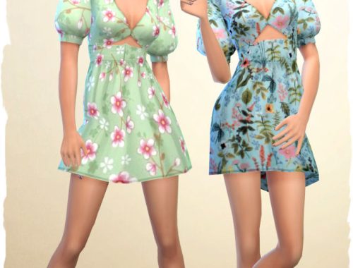 Dress Dana recolor by Chalipo at All 4 Sims