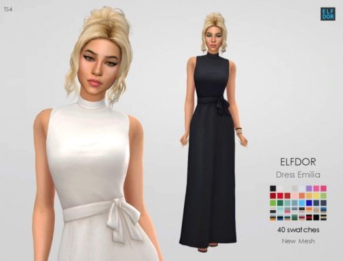 Dress Emilia at Elfdor Sims