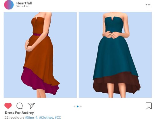 Dress for Audrey recolors at Heartfall