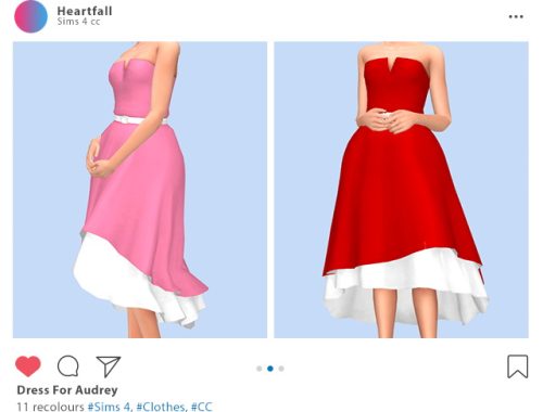 Dress for Audrey recolors at Heartfall