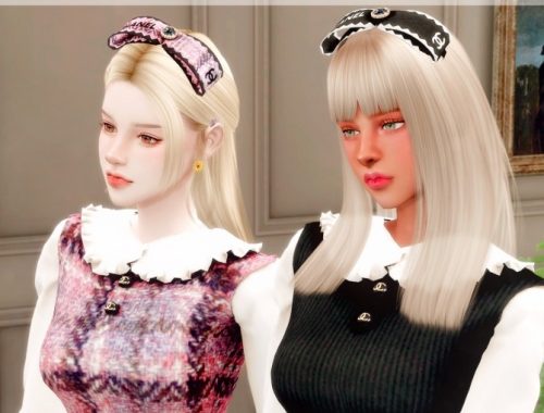 Dress, headband & beret at RIMINGs