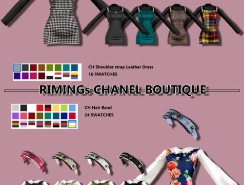 Dress, headband & beret at RIMINGs
