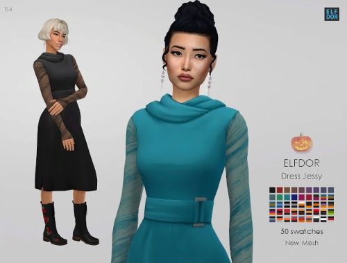 Dress Jessy at Elfdor Sims