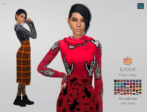 Dress Jessy at Elfdor Sims