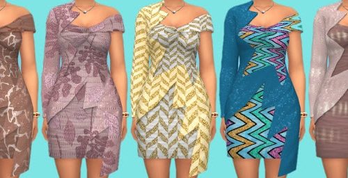 Dress Recolors at Annett’s Sims 4 Welt