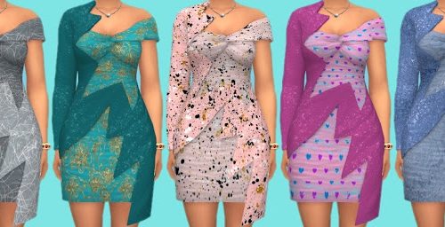 Dress Recolors at Annett’s Sims 4 Welt