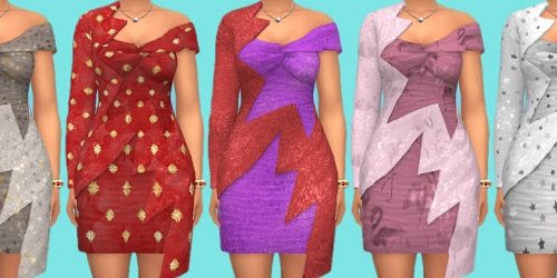 Dress Recolors at Annett’s Sims 4 Welt