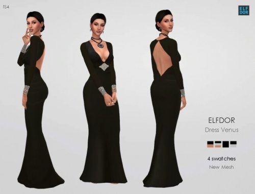 Dress Venus at Elfdor Sims