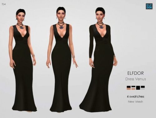 Dress Venus at Elfdor Sims