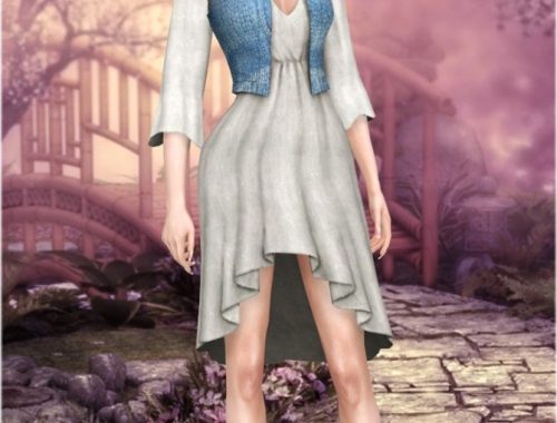Dress with vest recolors at Jenni Sims