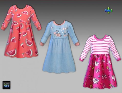 Dresses and high socks for toddler girls by Mabra at Arte Della Vita