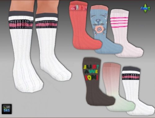 Dresses and high socks for toddler girls by Mabra at Arte Della Vita