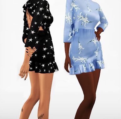 Dresses, Top, Cardigan & Jeans at Shunga