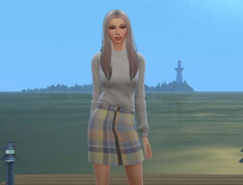 Dressing in Tartan Skirt