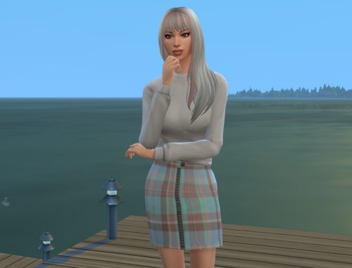 Dressing in Tartan Skirt