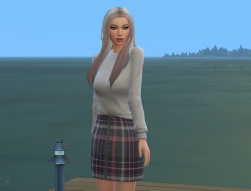 Dressing in Tartan Skirt