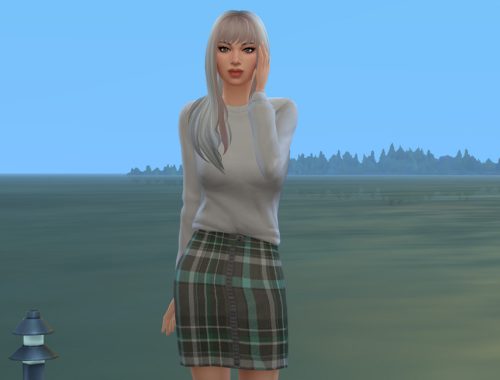 Dressing in Tartan Skirt