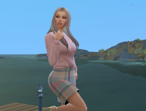 Dressing in Tartan Skirt