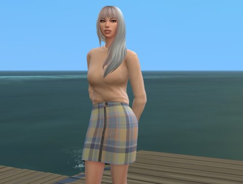 Dressing in Tartan Skirt