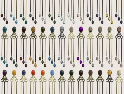 Drops earrings at LizzikSims