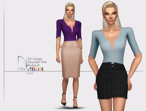 DS Design Shoulder Pad Bodysuit
