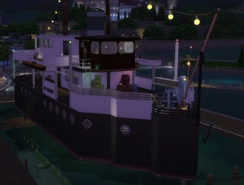 DS Harald Hurtigruten ship at KyriaT’s Sims 4 World