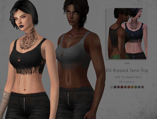 DS Ripped Tank Top
