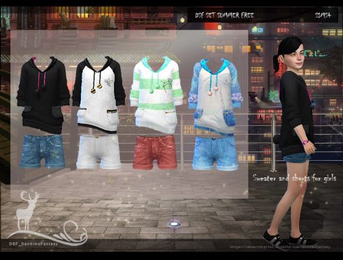 DSF SET SUMMER FREE KIDS GIRLS