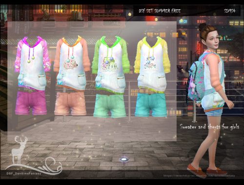 DSF SET SUMMER FREE KIDS GIRLS