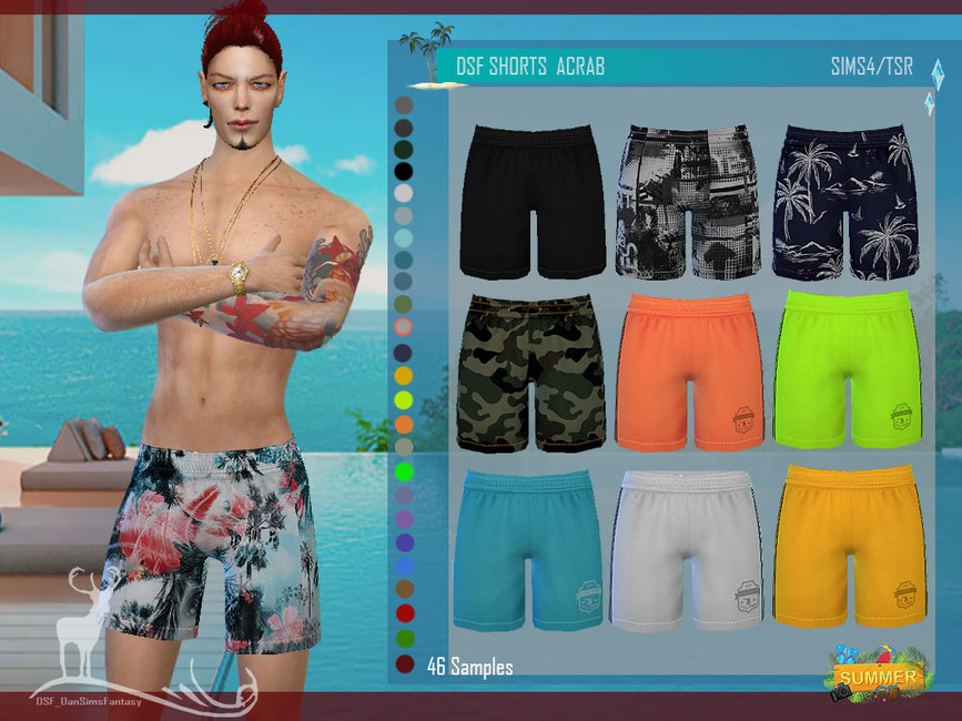 DSF SHORTS ACRAB - The Sims 4 Catalog