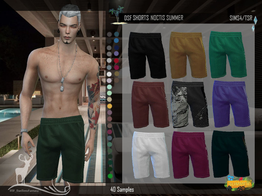 DSF SHORTS NOCTIS SUMMER - The Sims 4 Catalog