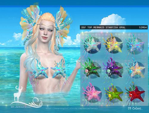 DSF TOP MERMAID STARFISH OPAL