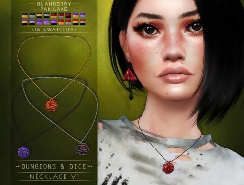 Dungeon & Dice earrings & necklaces at Blahberry Pancake