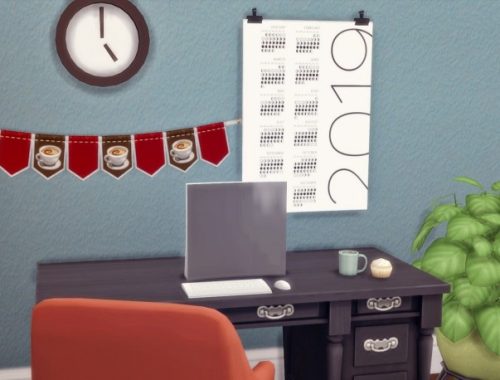 2019 Yearly Calendar at Hamburger Cakes
