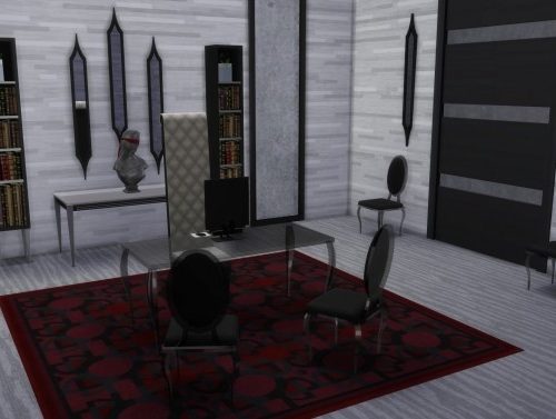 Gothic Glamour Home Office Set from TS3 by TheJim07