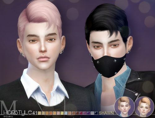 sclub ts4 hair Shawn n41