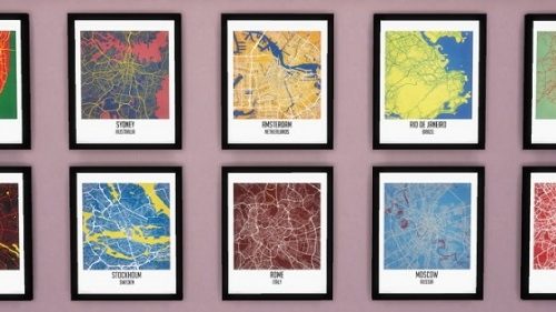 City Maps Paintings at Descargas Sims