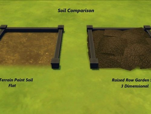 Farm and Orchard Raised Row Gardening Soil Squares by Snowhaze