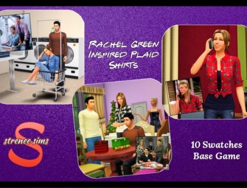 Rachel Green Inspired Plaid at Strenee Sims